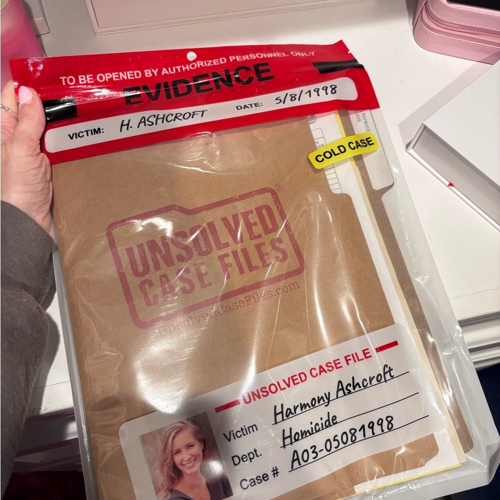 Unsolved Case Files Murder Mystery Game - Red and White - Picture 2 of 2